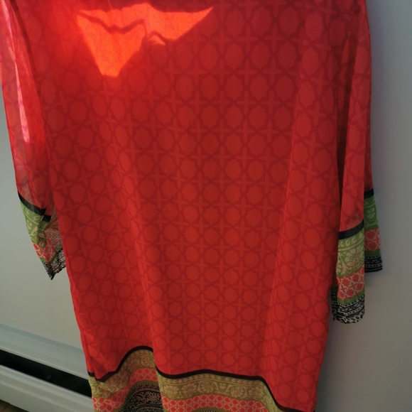 Bohemian Hand Beaded Chiffon Dress - Picture 2 of 8